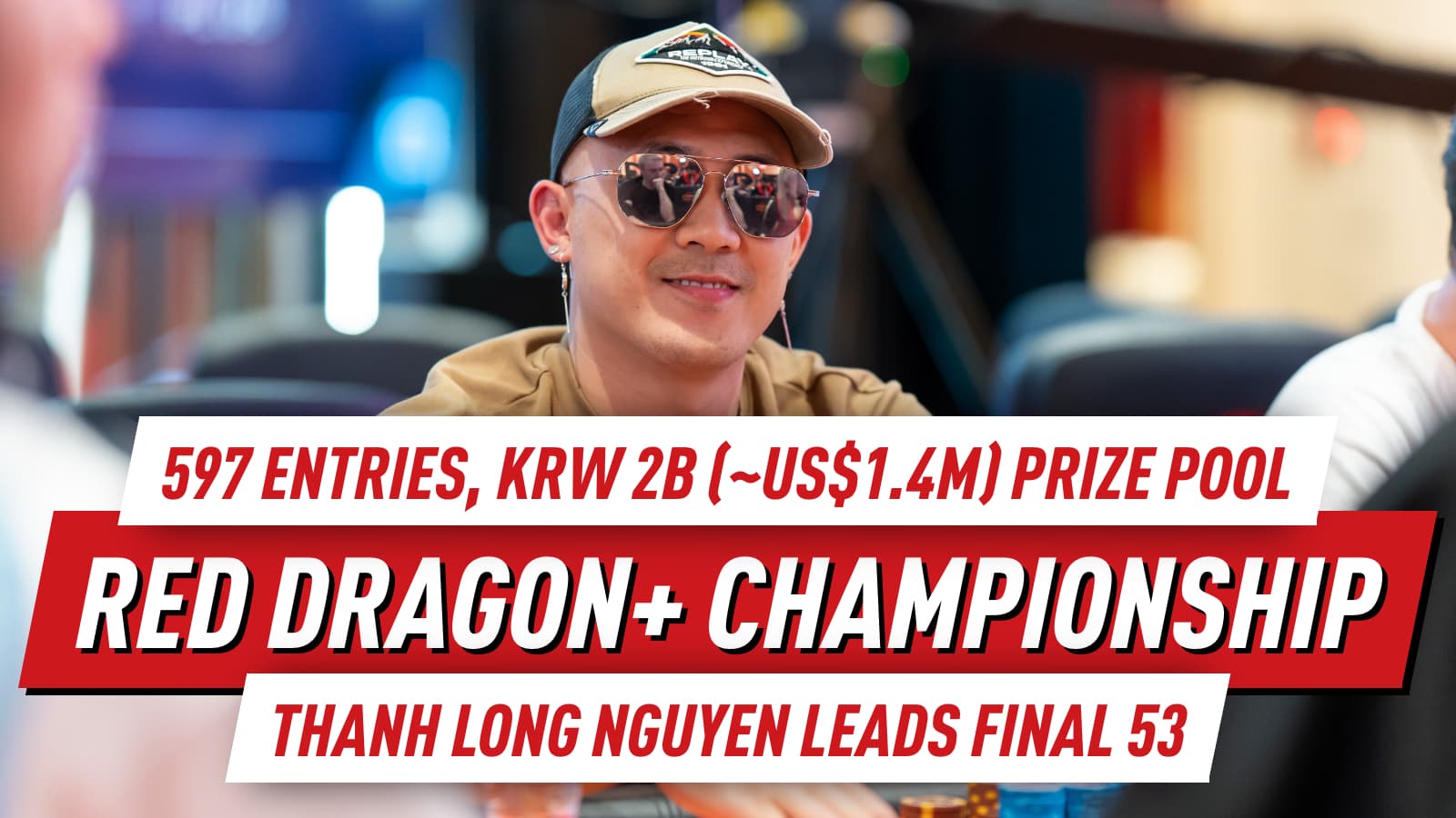 Red Dragon Championship Clears Guarantee, Down to 53 Players; Zhuo Claims Third Trophy