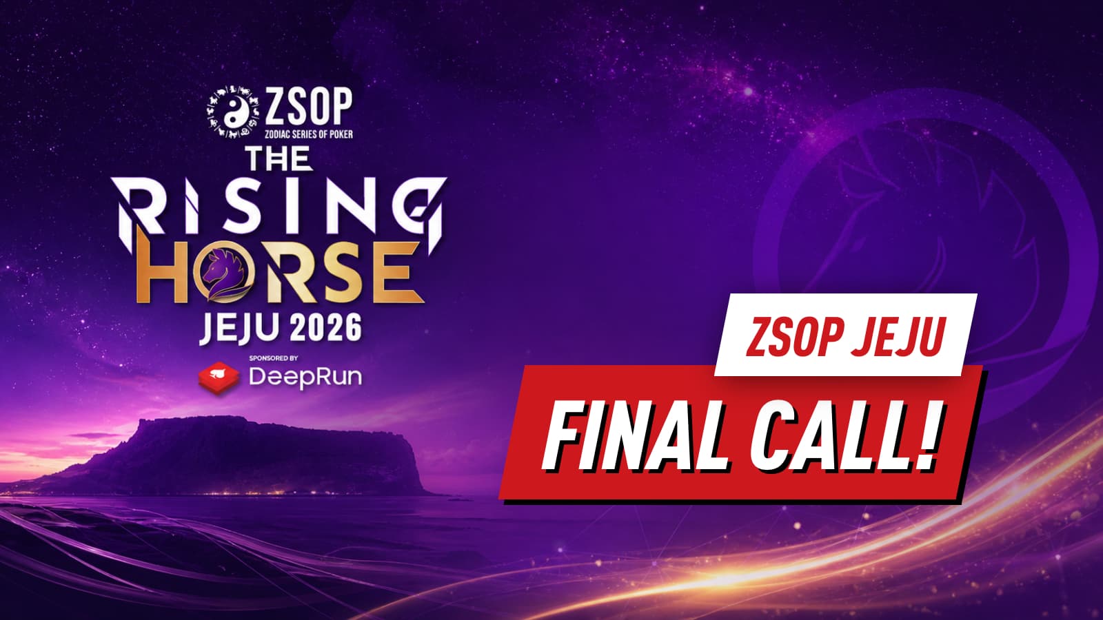 ZSOP Jeju: The Rising Horse High Roller Package — Final Units Remaining