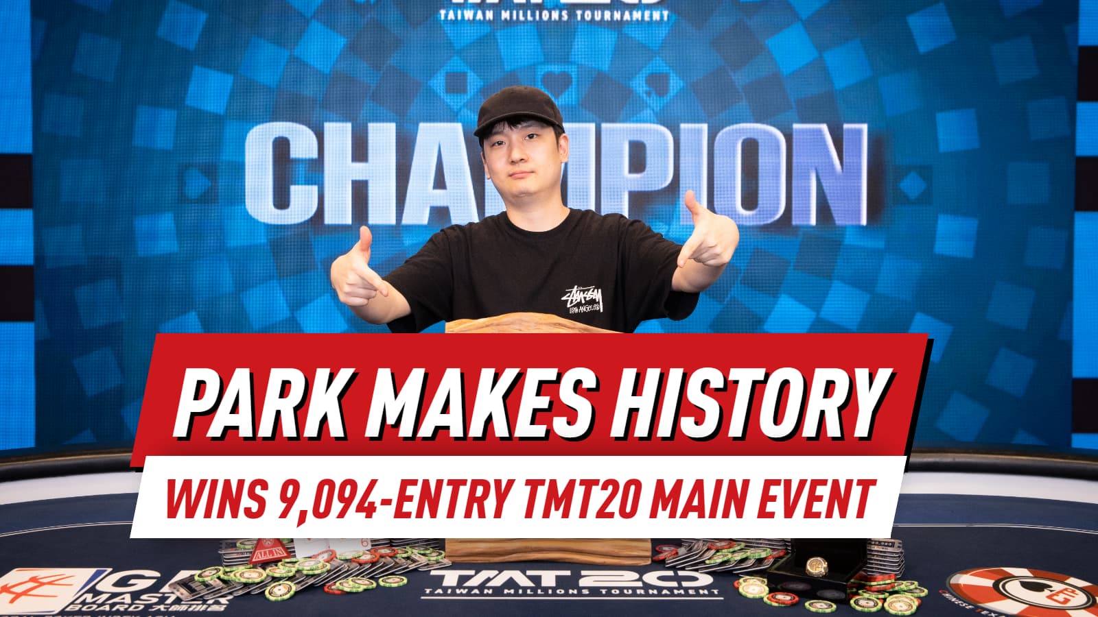 Daeyoung Park Wins Record 9,094-Entry TMT20 Main Event