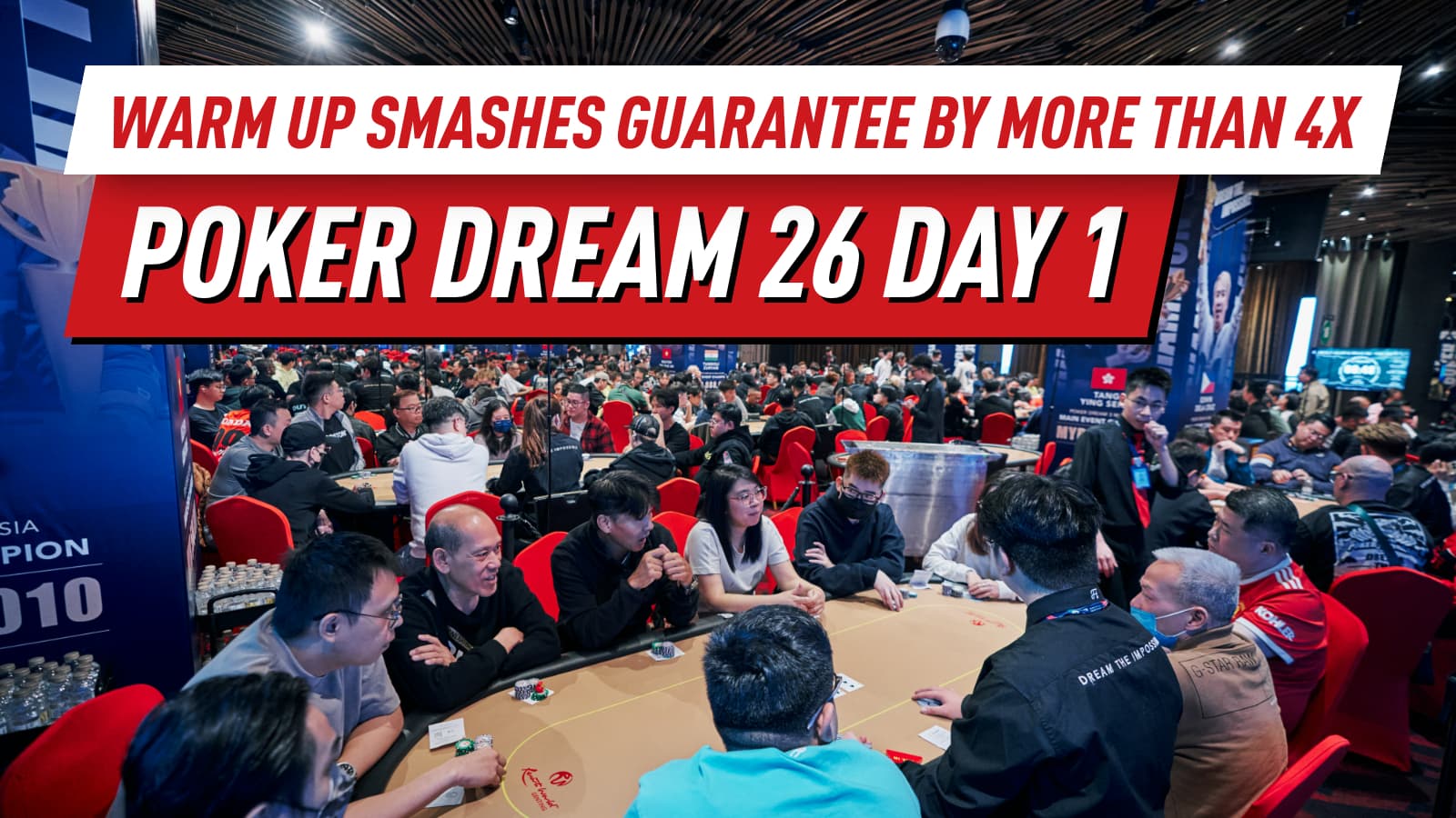 Poker Dream 26 Gets Off to a Big Start as Warm Up Draws 1,152 Entries and Smashes Guarantee by More Than 4x