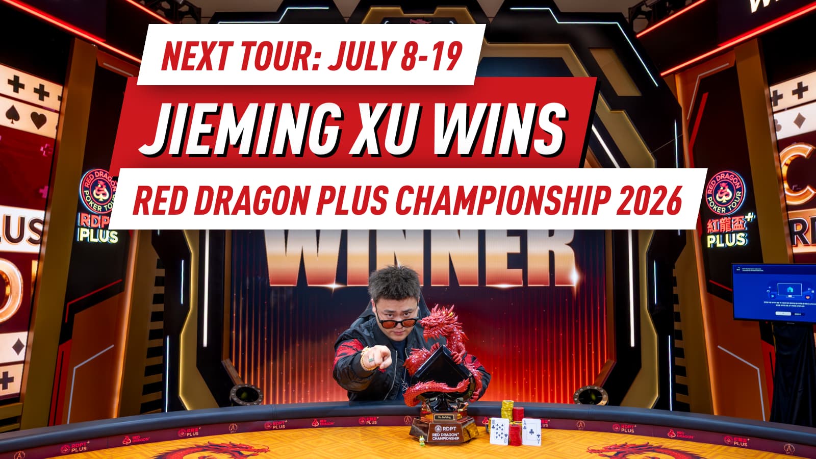 RDPT Plus Jeju 2026 Concludes With Jieming Xu Winning Red Dragon Plus Championship and July Return Confirmed