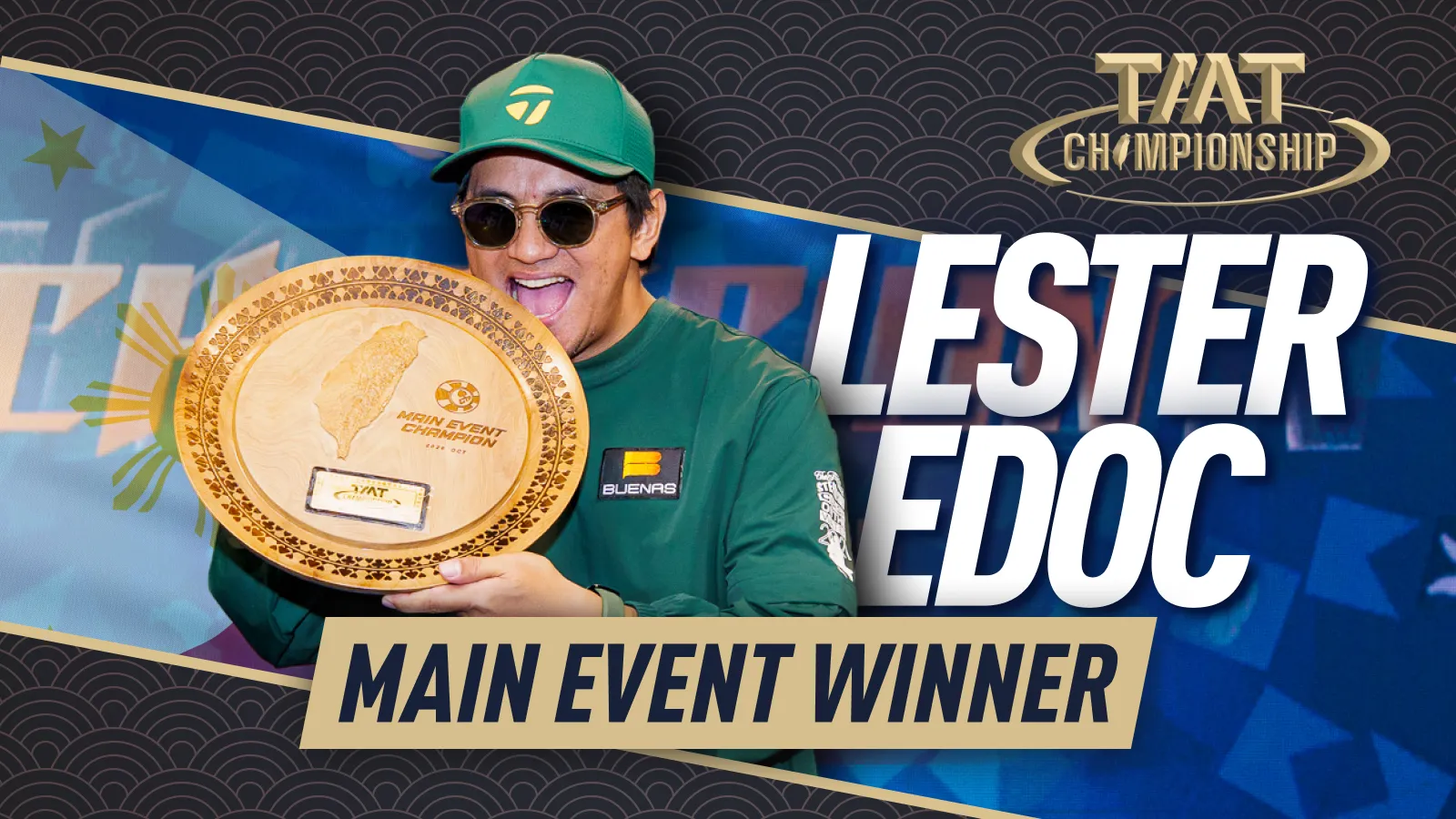 “PUSO!” Lester Edoc Tops Record 1,418-Entry Field at TMT Championship 2026 Main Event