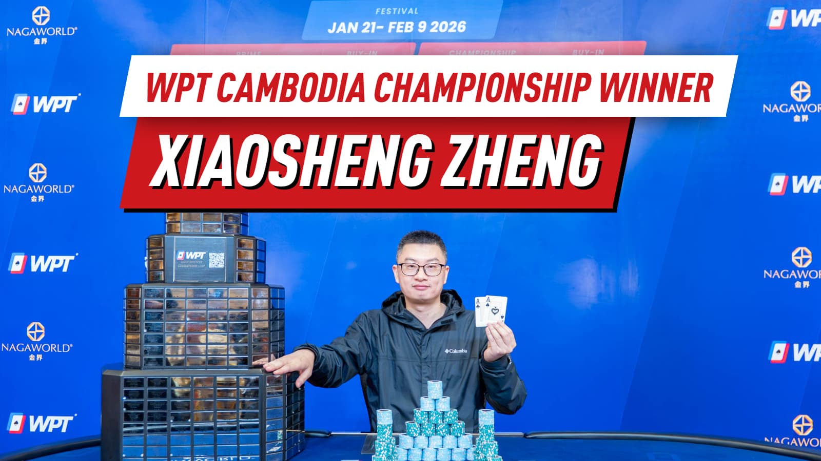 WPT Cambodia Day 20: Xiaosheng Zheng Secures Championship Title