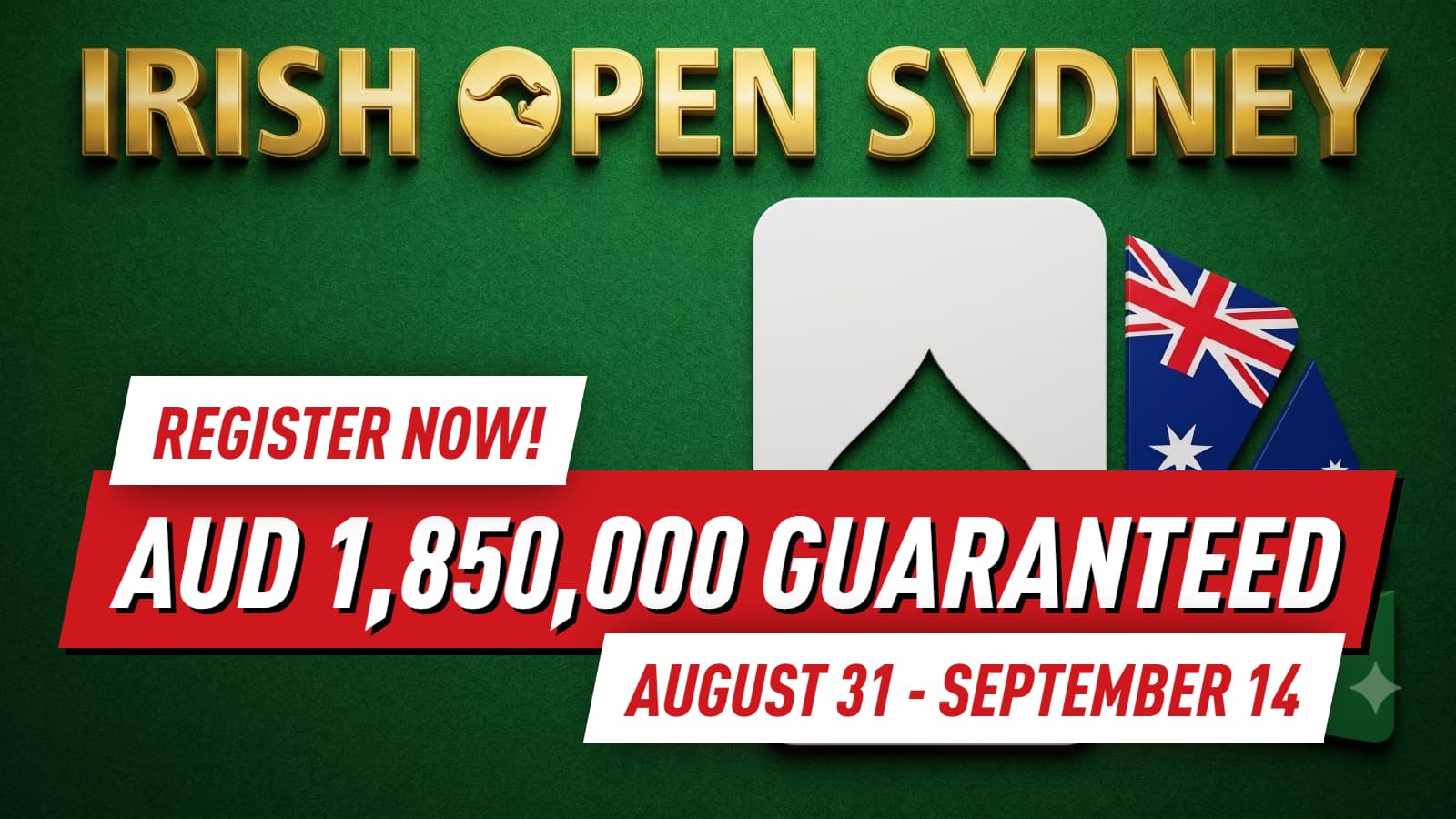 Irish Poker Open Debuts in Sydney with AUD 1.85M Guaranteed