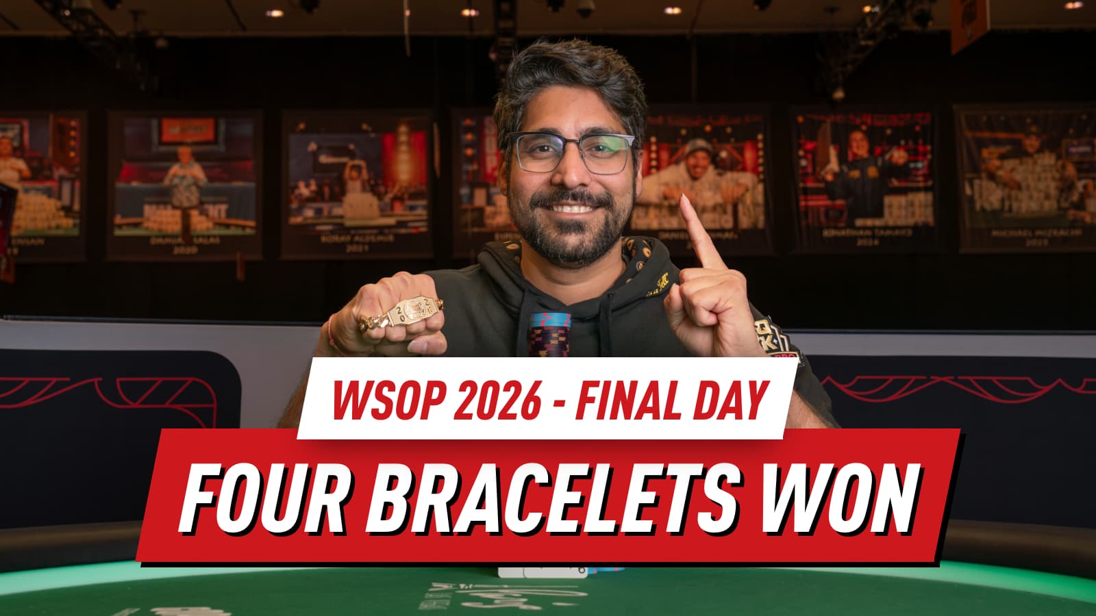 WSOP 2026 Day 51: Four Bracelets Awarded as Summer Series Concludes