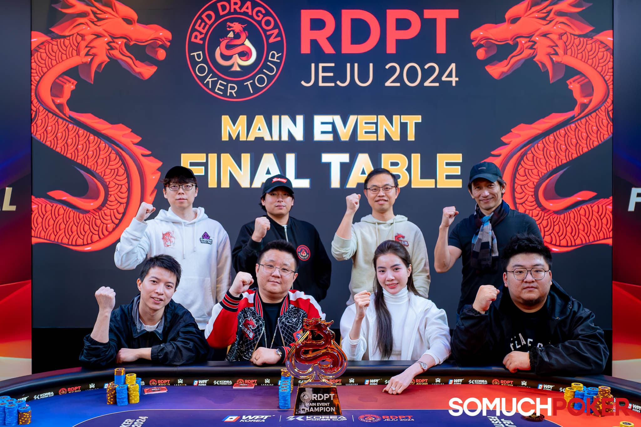 Jeju Poker Festival: Jianting Cai Leads Red Dragon Championship Final Table; Dmitrii Gnusaev Wins Dragon Egg Mystery Bounty