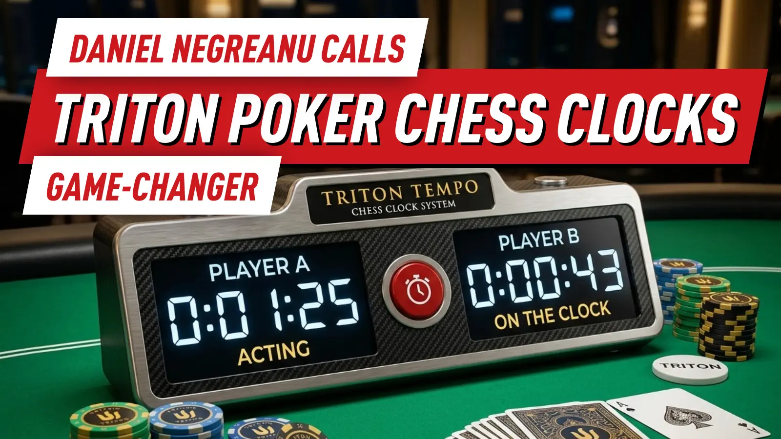 Why Daniel Negreanu Thinks Triton Poker Chess Clocks Are a Game-Changer