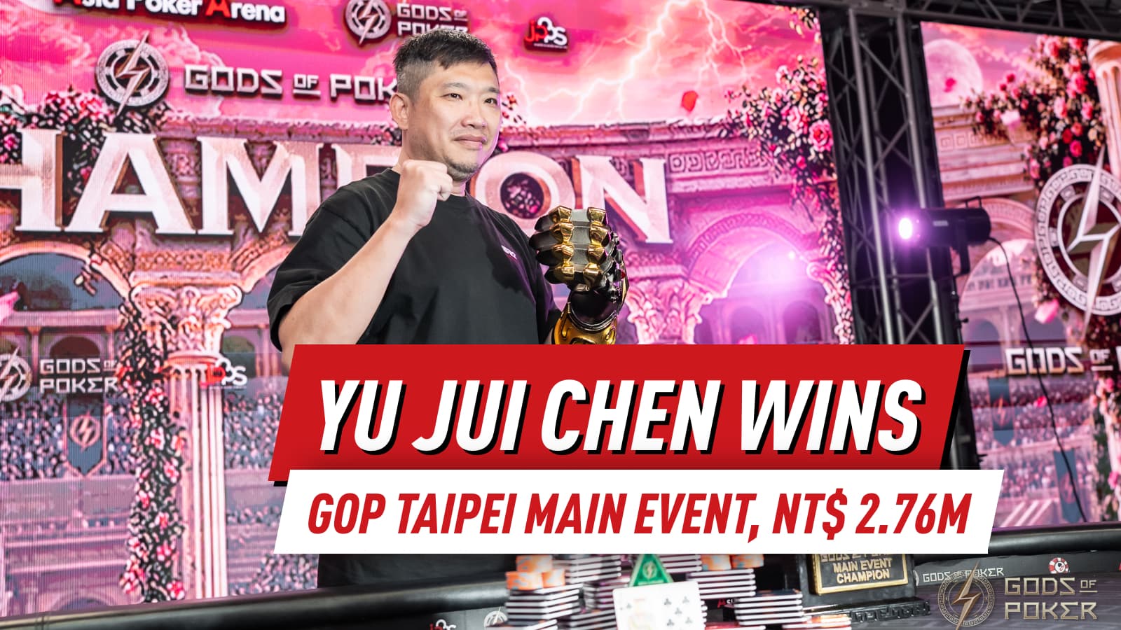 Yu Jui Chen Wins GOP Taipei II Main Event for NT$2.76M