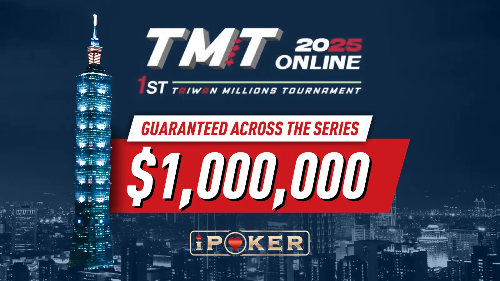 The Taiwan Millions Tournament (TMT) and iPoker are raising the stakes