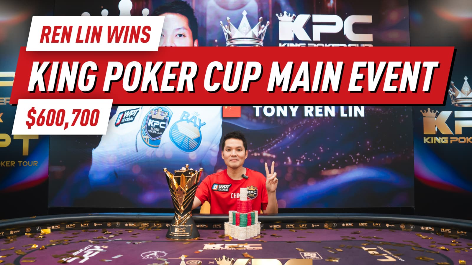 King Poker Cup: Ren Lin Strikes Again in the King's Main Event for $600K