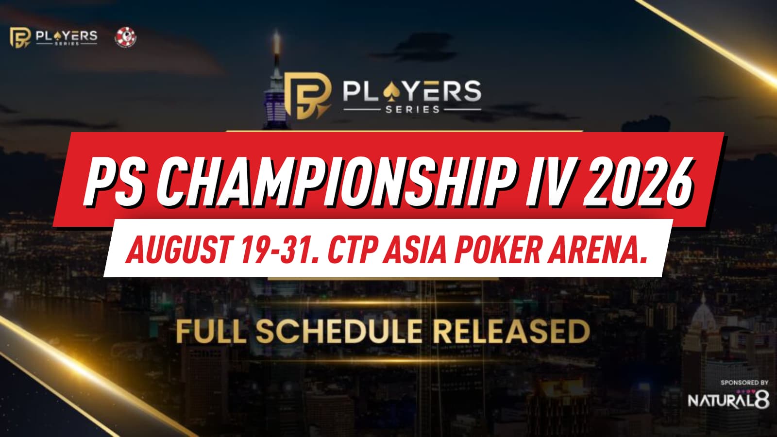 Players Series Unveils Full Schedule for PS Championship IV Taipei 2026