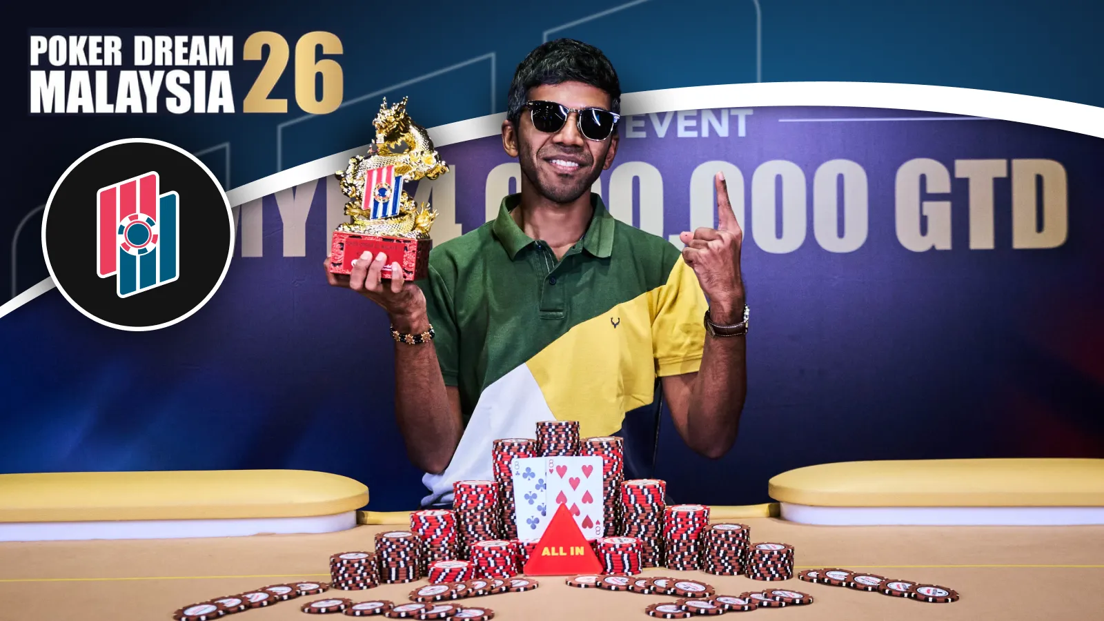 Aditya Sushant Wins Ultra Stack on Poker Dream Debut as Guoliang Wei Claims High Roller Mystery Bounty
