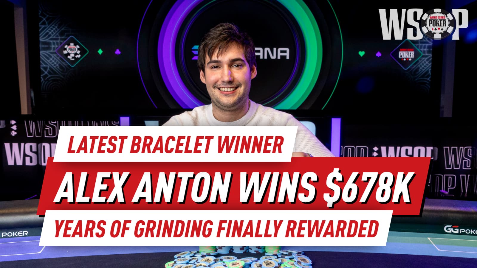 Alex Anton Wins $10K Mystery Bounty for First WSOP Bracelet and $678k