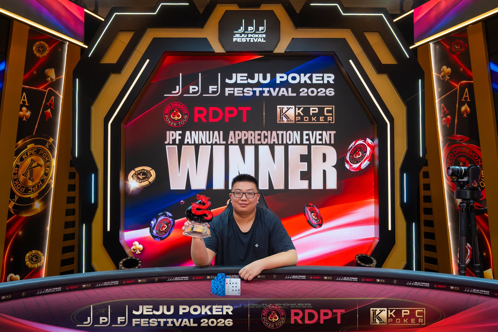 Aaron Gao Wins JPF Annual Appreciation Event as Fabian Gumz Leads Day 1 of KPC Main Event