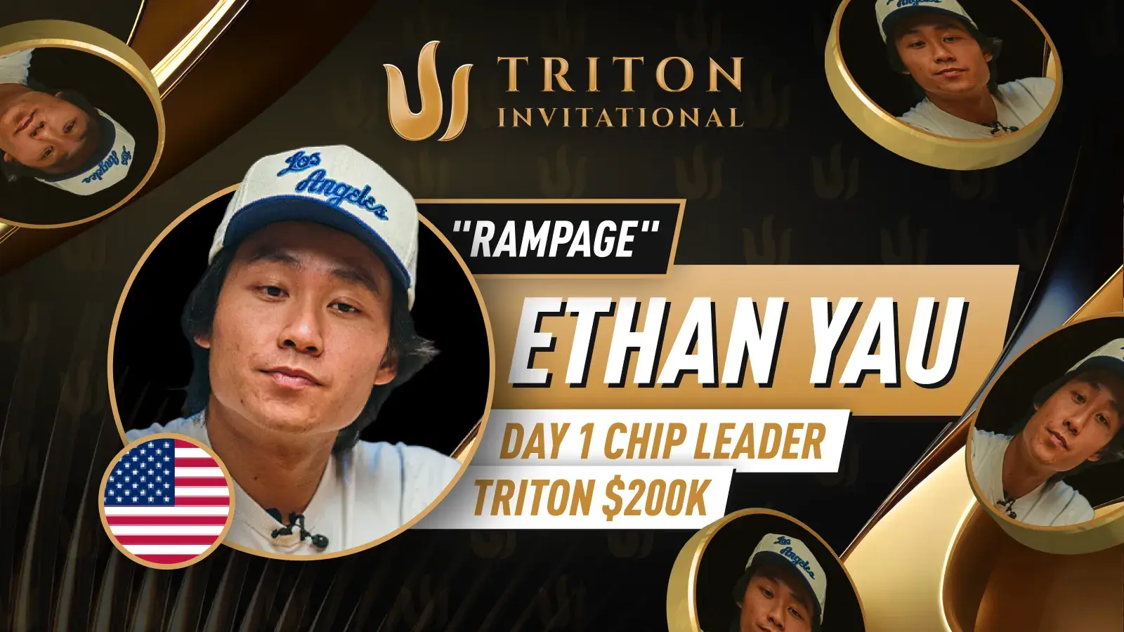 Rampage Poker Leads Day 1 of the $200K Triton Invitational