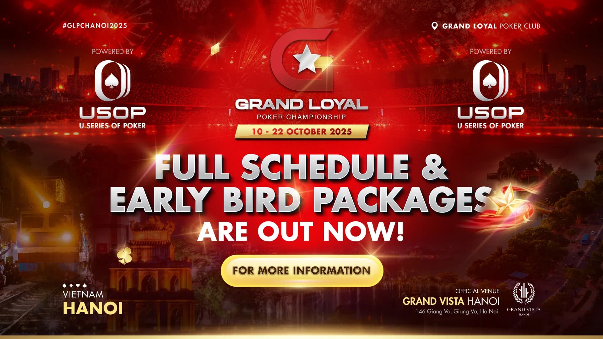 Grand Loyal Poker Championship Powered By USOP Drops Star-Studded Player Schedule and Exclusive Early Bird Packages