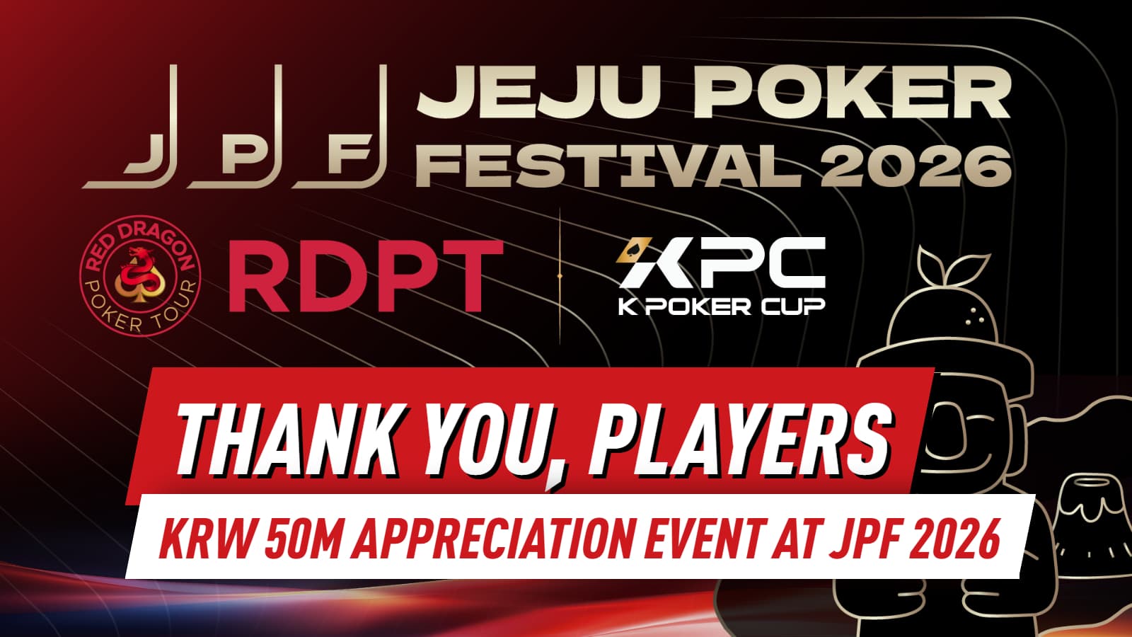 Jeju Poker Festival 2026 Begins With KRW 50M Red Dragon Annual Appreciation Event