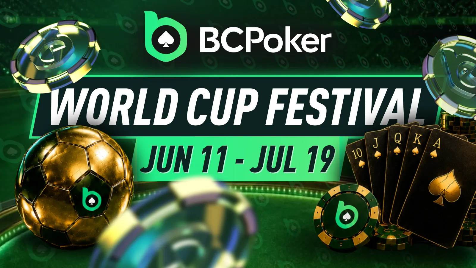 BCPoker World Cup Festival: $250K+ GTD & Goal Bonuses