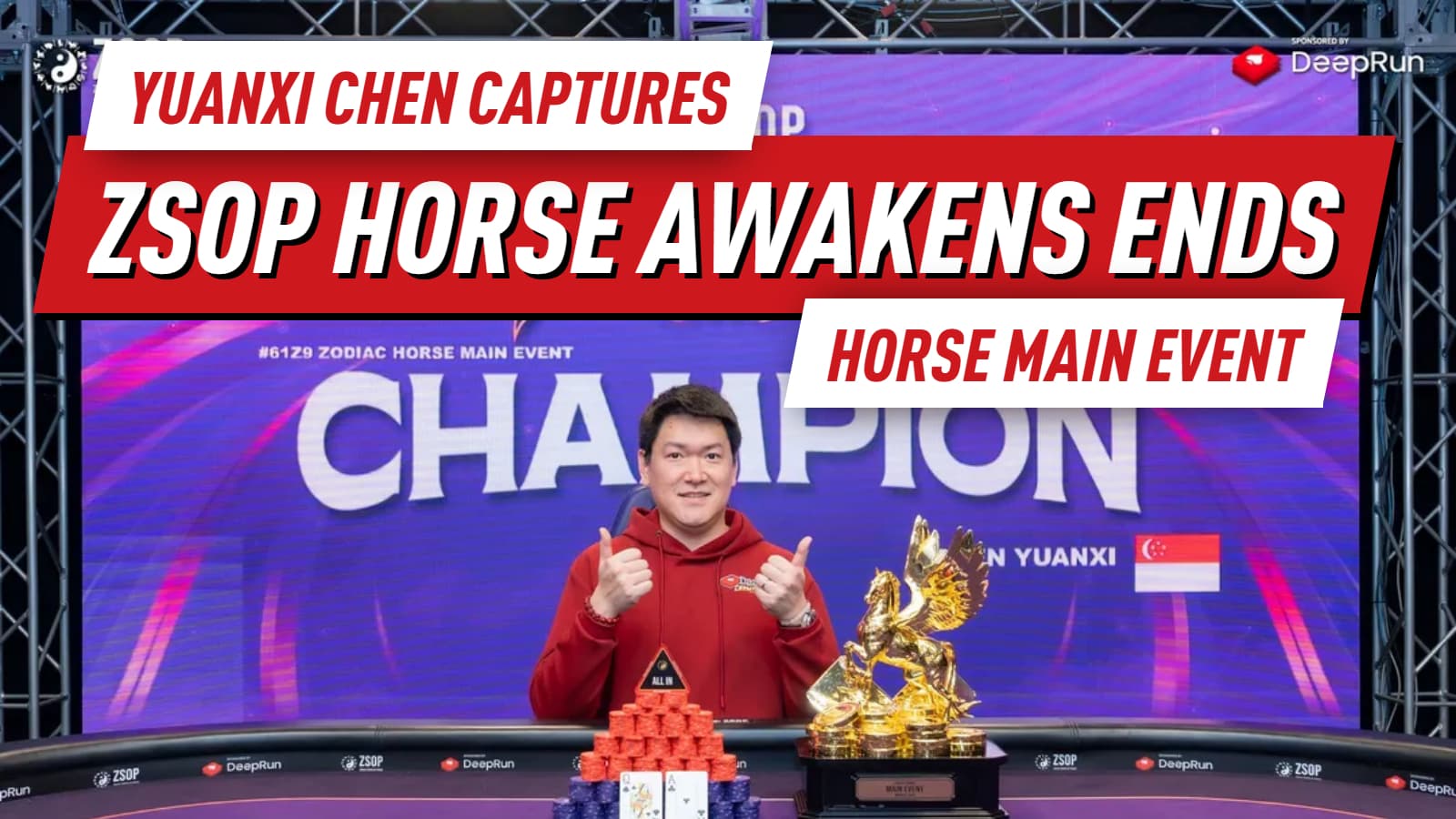 ZSOP The Horse Awakens 2026 Ends with Yuanxi Chen Winning Horse Main Event