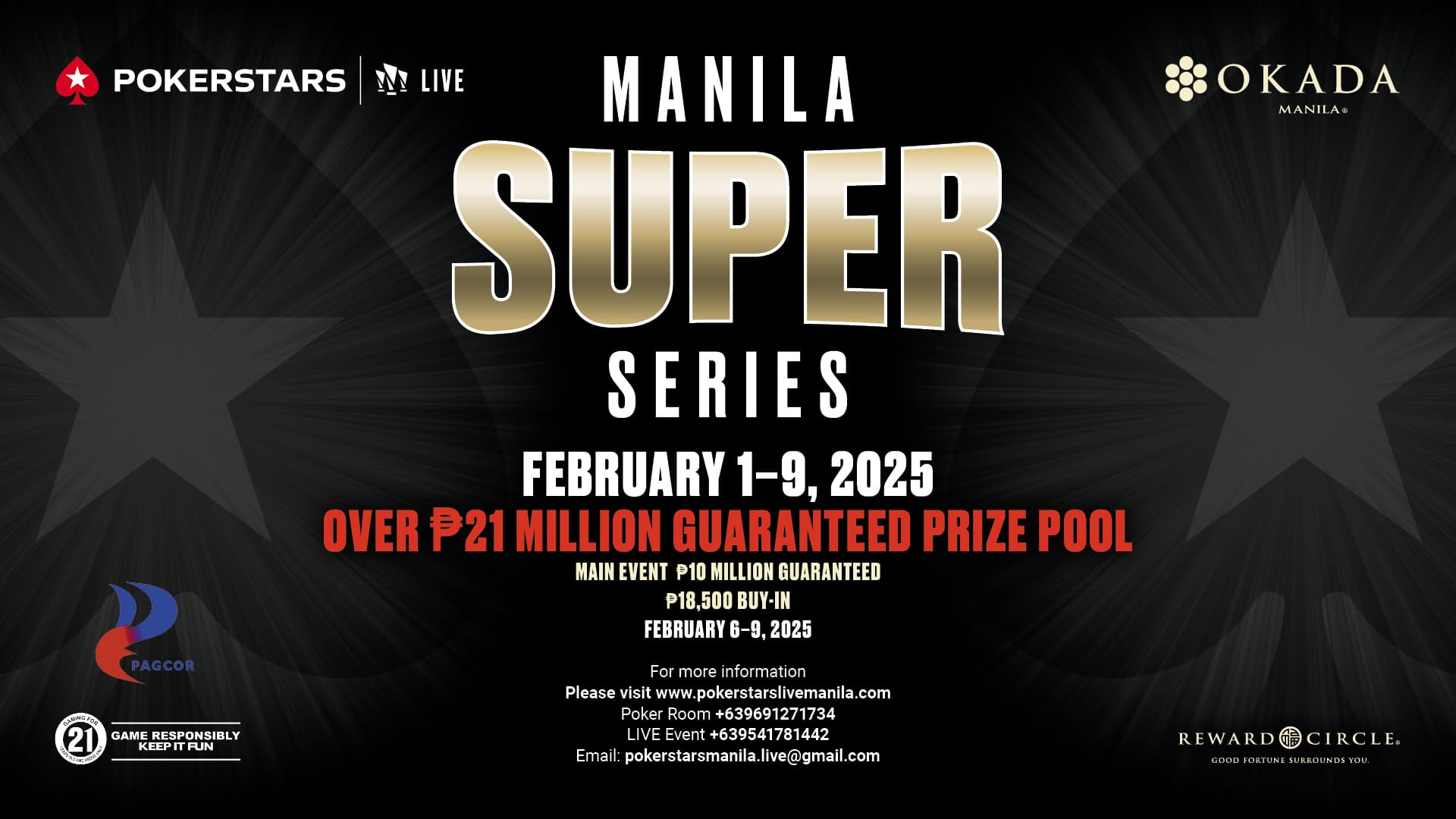 PokerStars LIVE Manila Super Series 21 Sets Off in Three Days