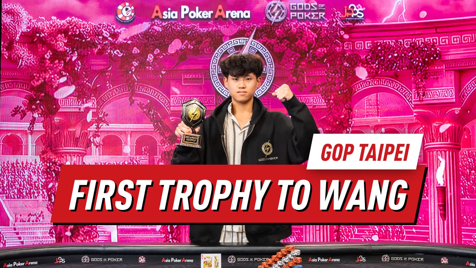 Shi Rong Wang Wins Opening Titan Stack Daily as GOP Taipei Gets Underway