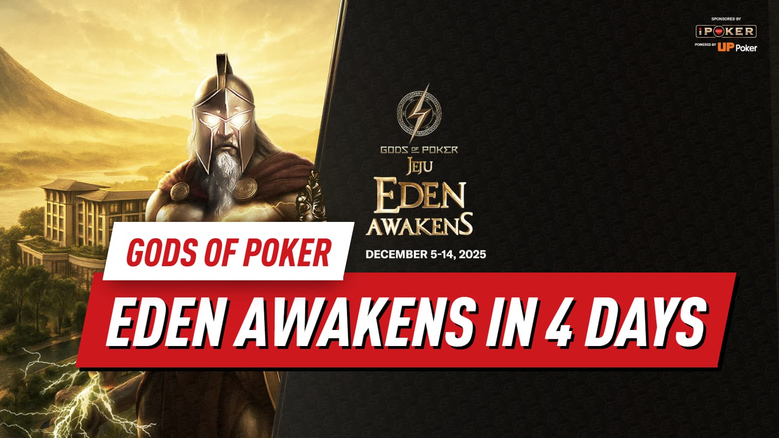 Countdown to Eden: 4 Days Until Gods of Poker Takes Over Jeju