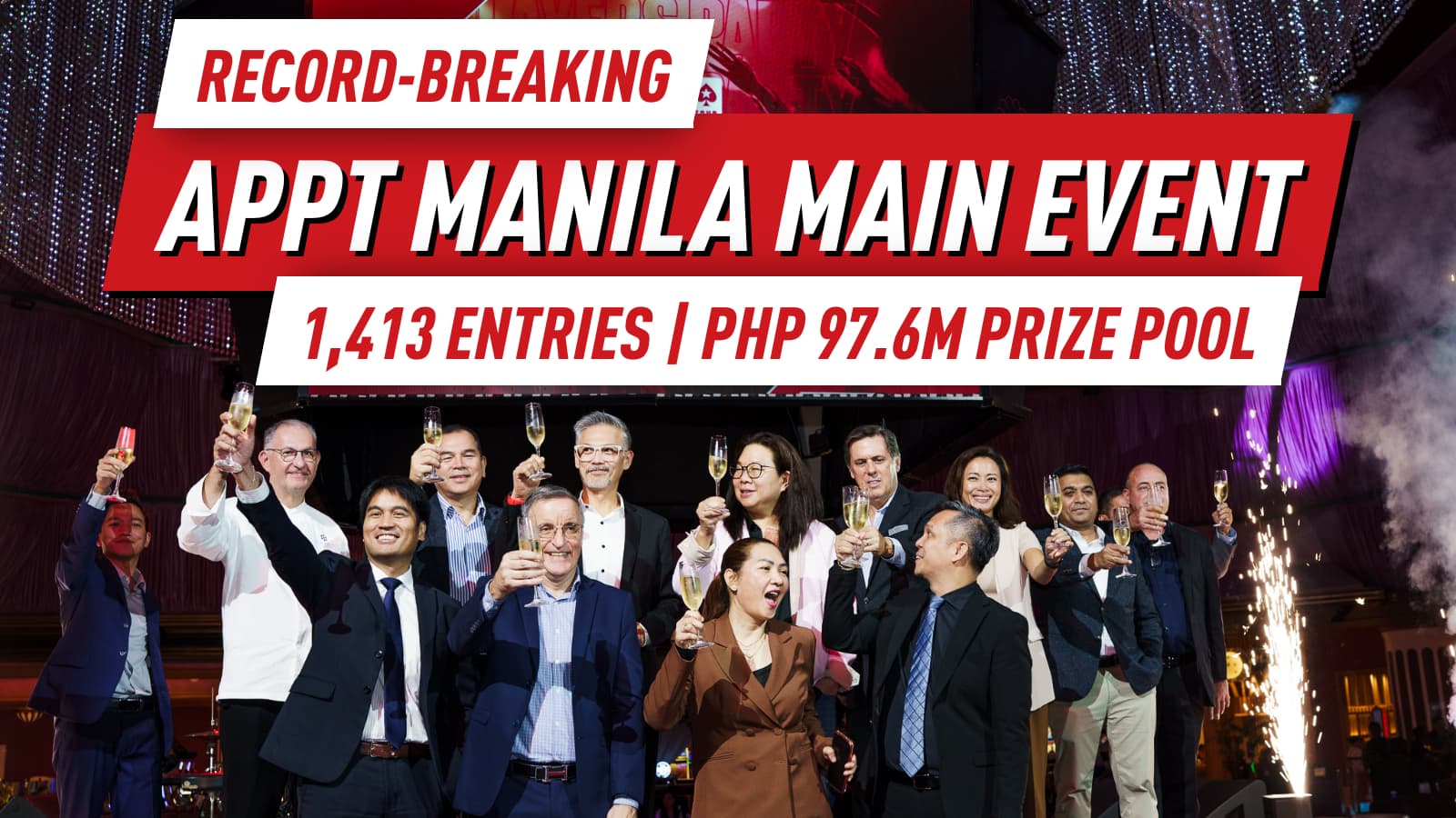 APPT Manila 2026 Main Event Sets Records With 1,413 Entries, PHP 97.6M (~USD 1.6M) Prize Pool; Joungsun Kim Leads 269 Survivors