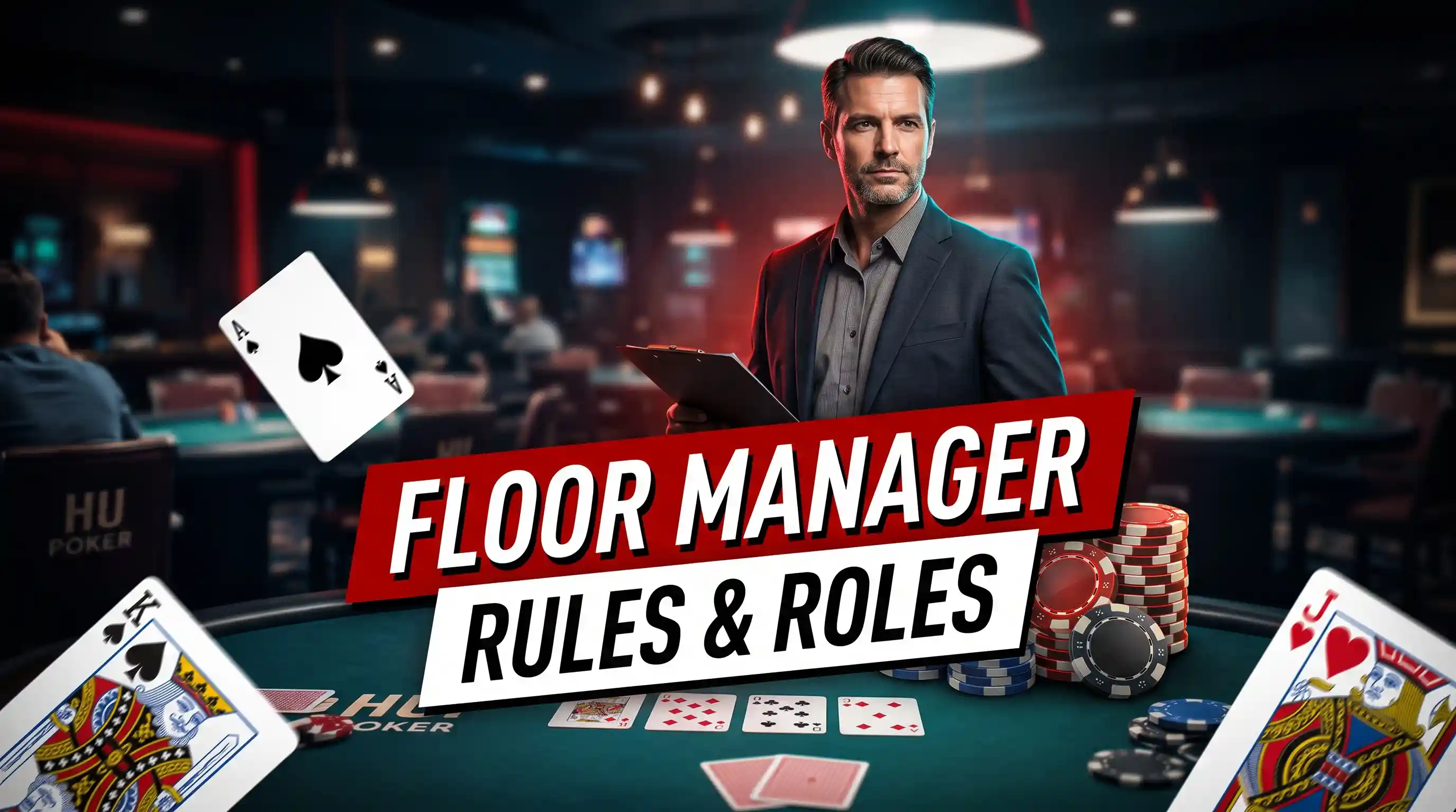 Learn what a floor manager does in a live poker room. Discover their responsibilities, when to call the floor, and how they resolve table disputes.