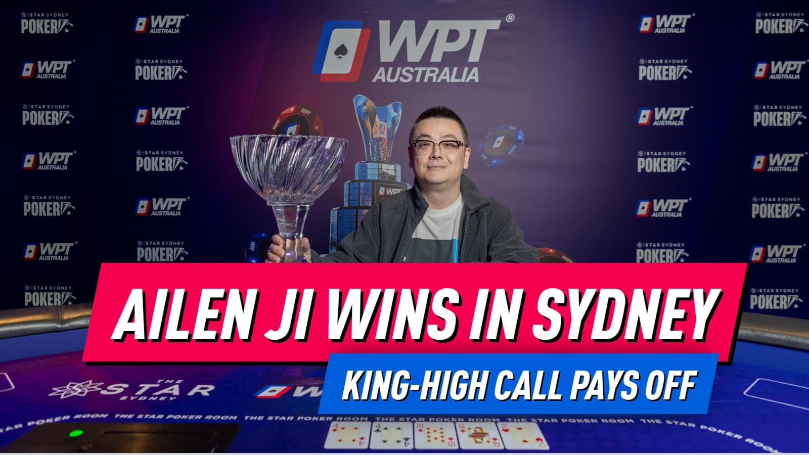 Ailen Ji’s King-High Hero Call Fuels AUD 83,740 Win in Australian Poker Cup