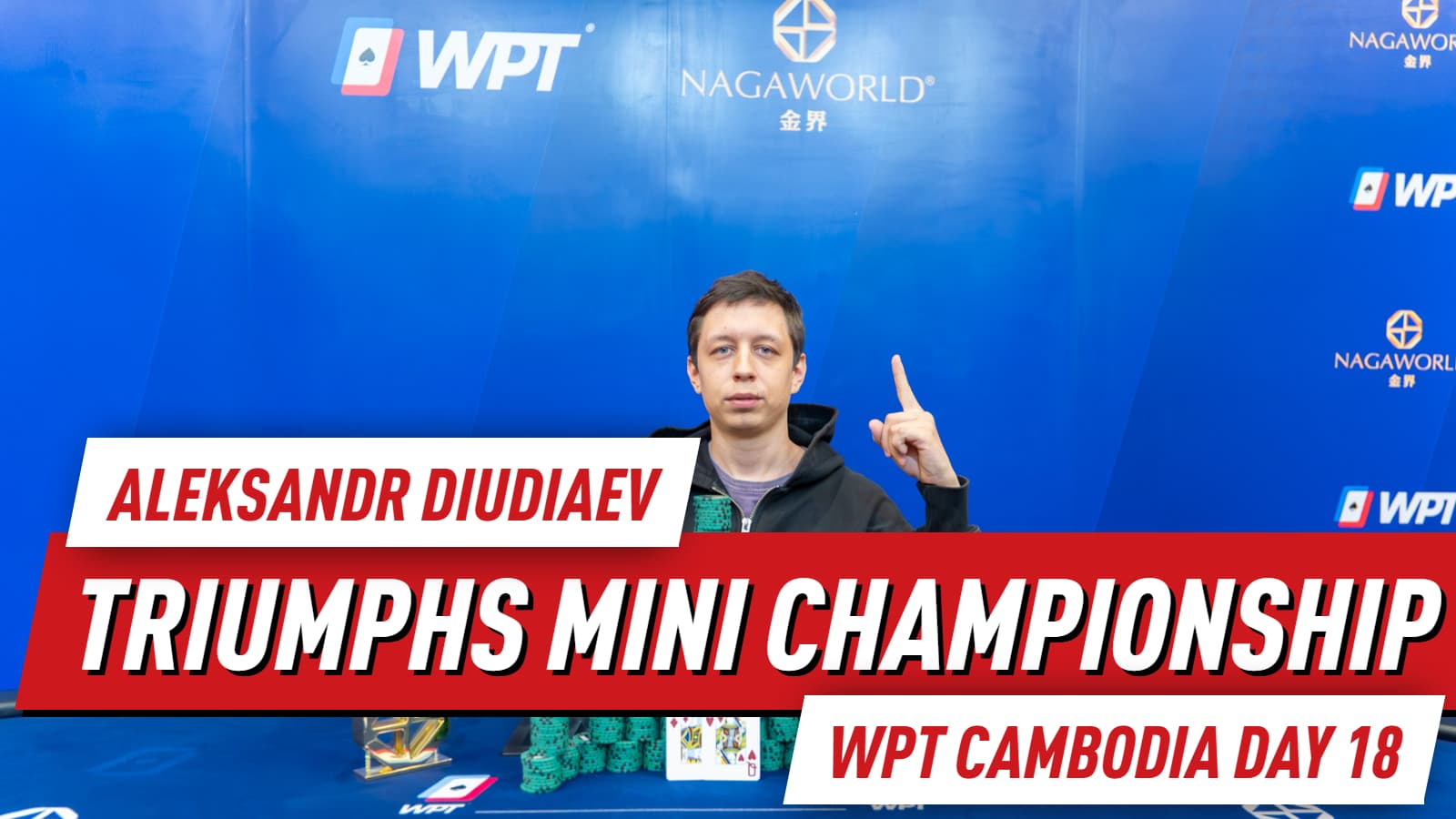 Jiaxian Pan Leads WPT Cambodia Championship Day 3; Aleksandr Diudiaev Wins Mini Championship