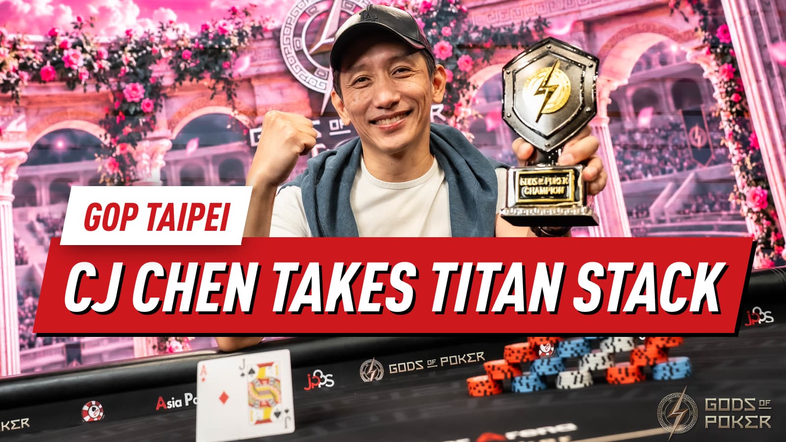 Chi Jen Chen Wins Titan Stack Daily as Takuma Leads High Roller at GOP Taipei