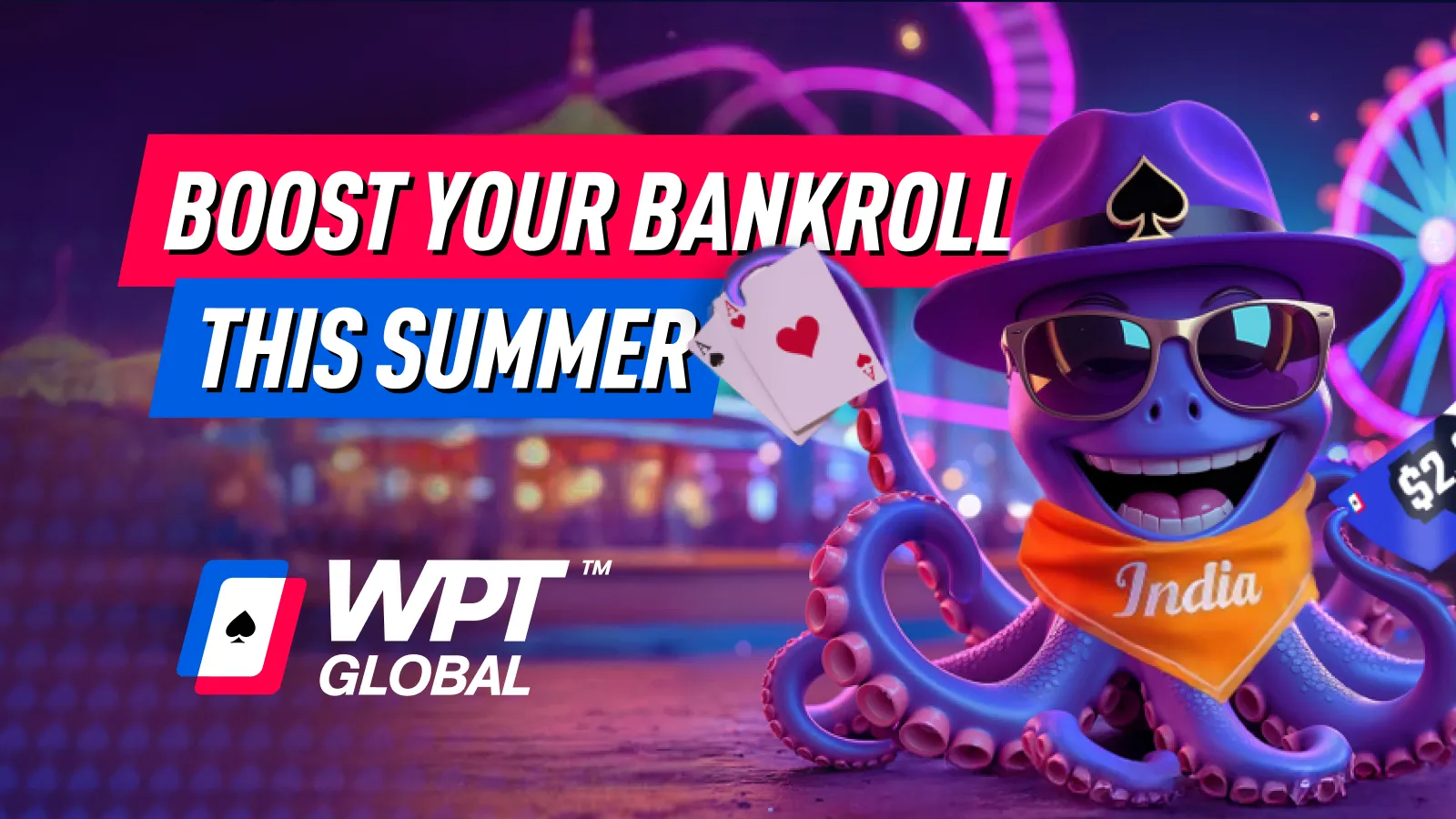 WPT Global $8,000 4-Week Freeroll Frenzy - Win Big Playing Online Poker in India