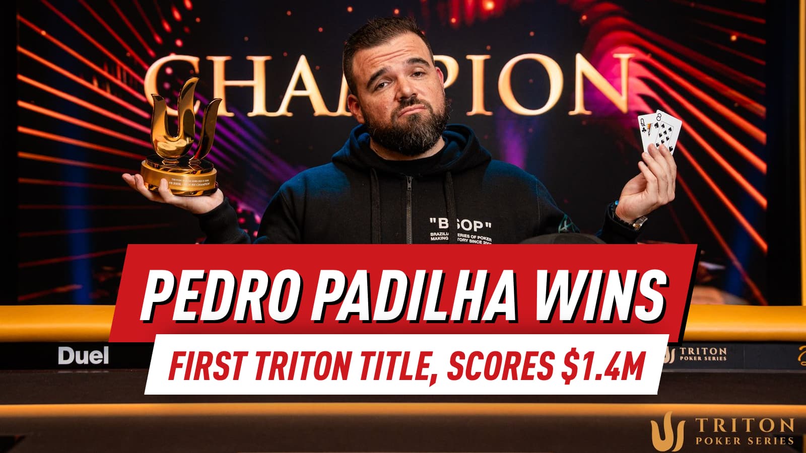 Pedro Padilha Wins First Triton Title, Takes $1.4M After ICM Deal With Nick Petrangelo