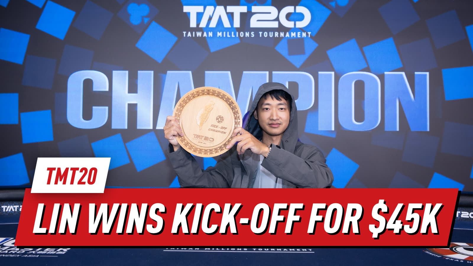 You Jia Lin Wins TMT20 Kick-Off For TWD 1,450,000 ($45,185) as Rankings Go Live