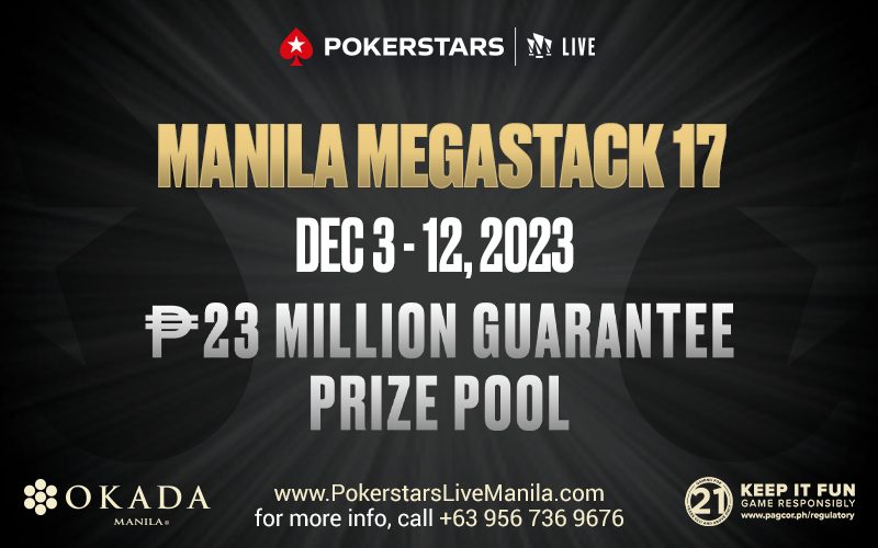 PS Live kicks off 17th edition of Manila Megastack at Okada Manila - December 3 to 12, 2023