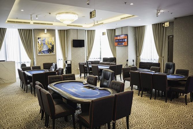 Poker room at Grand Loyal Poker Club