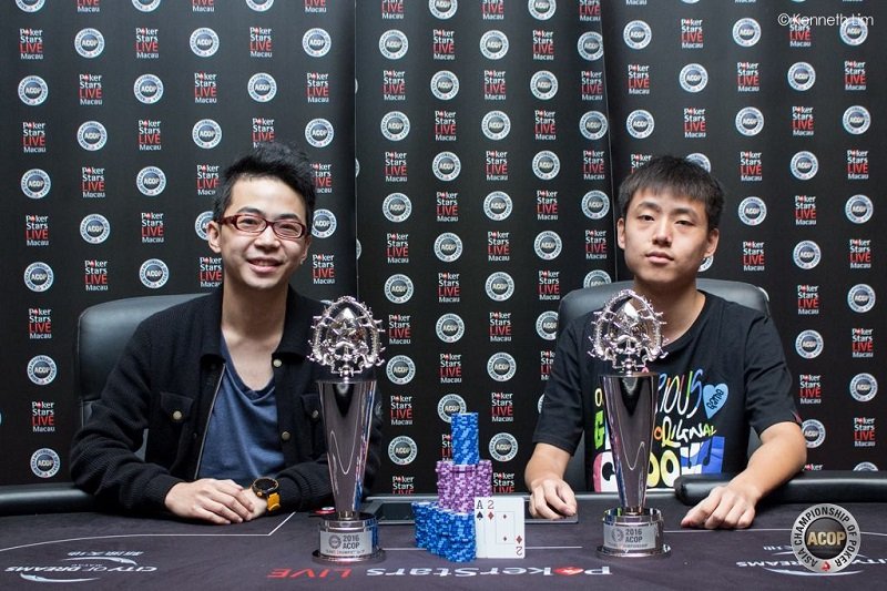 Taiwan's Pete Chen and China's Wei Zhao (Photo Pokerstars)