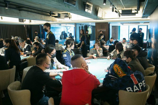 Poker tournament at Ace 8 Poker Club