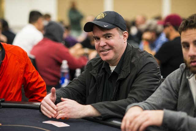 Cary Katz smiling at the poker table