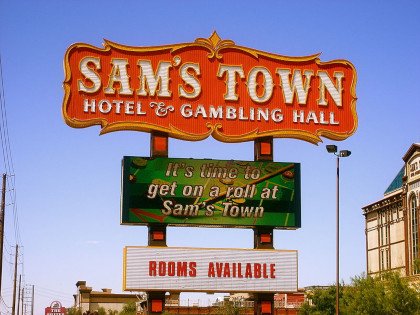 Sam’s Town Hotel & Gambling Hall sign