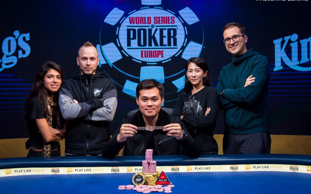 WSOPE: James Chen wins €250,000 Super High Roller title and first ever bracelet for Taiwan!