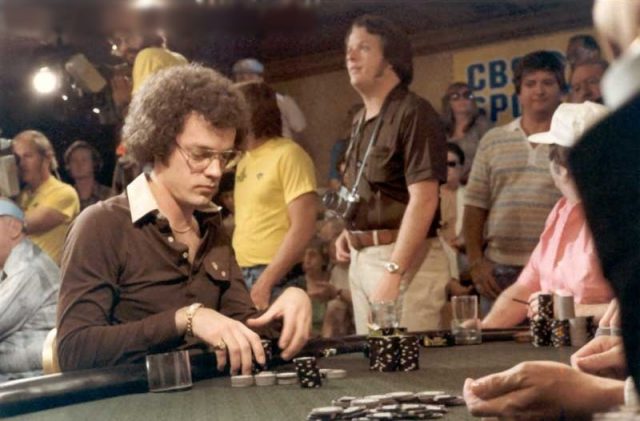 Young Bobby Baldwin playing poker