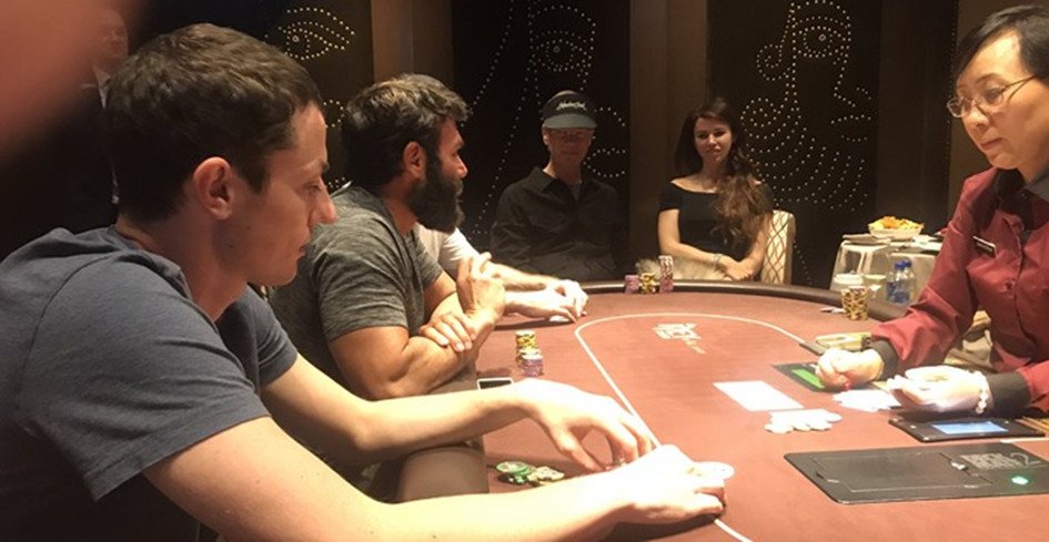 Tom Dwan, Dan Bilzerian and Bobby Baldwin playing poker in Bobby’s Room