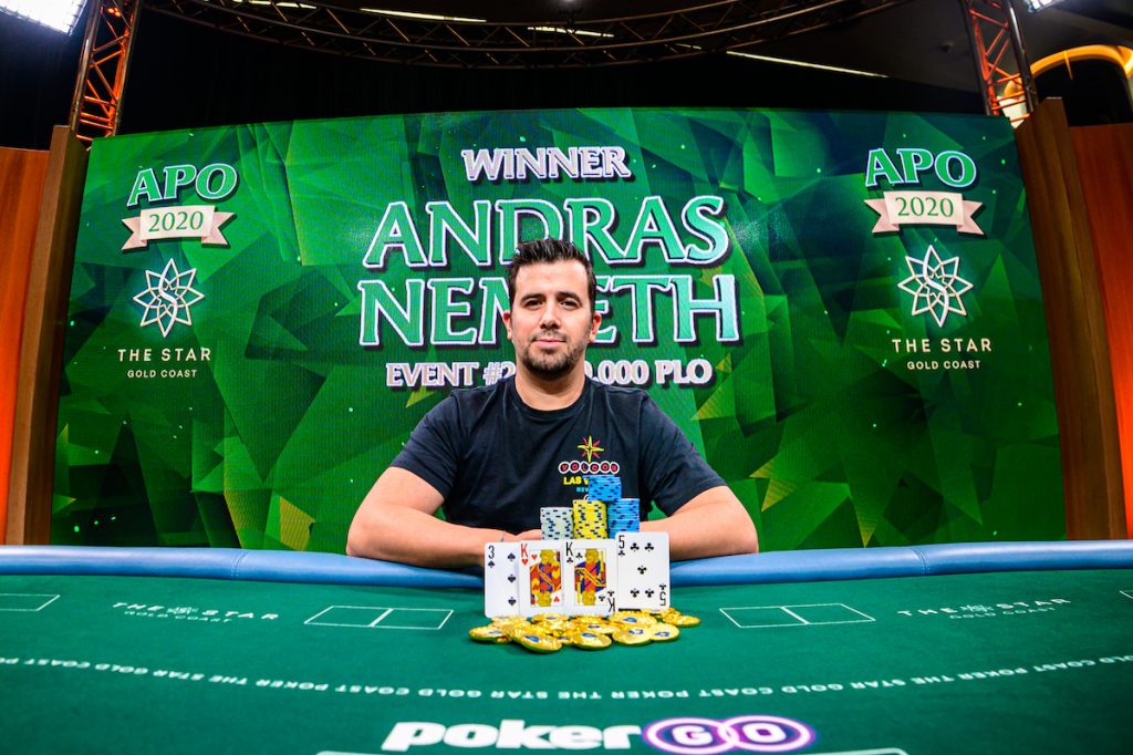 Andras Nemeth Wins Event 2 Australian Poker Open ATA 1566