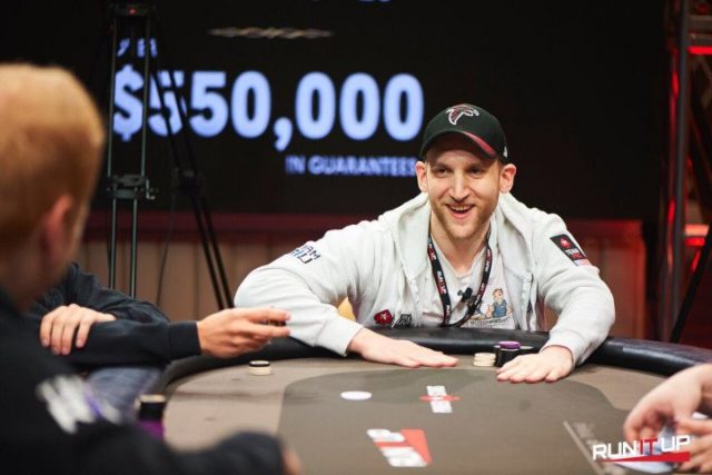 Jason Somerville laughing at the poker table