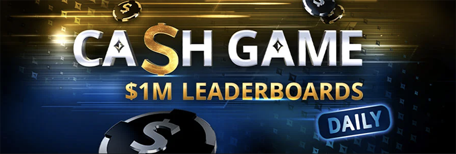 Partypoker cash game leaderboards