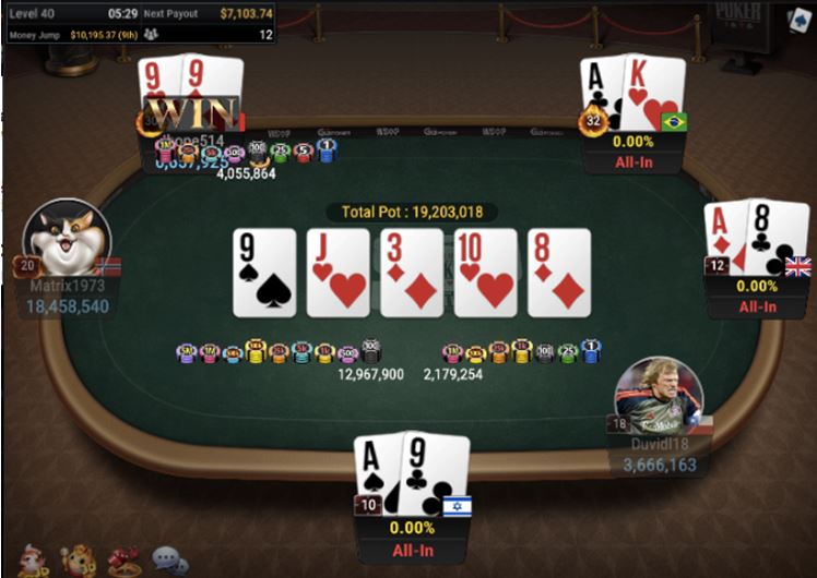 Four way all in in WSOP 57 150 GGMasters WSOP Edition Freezeout