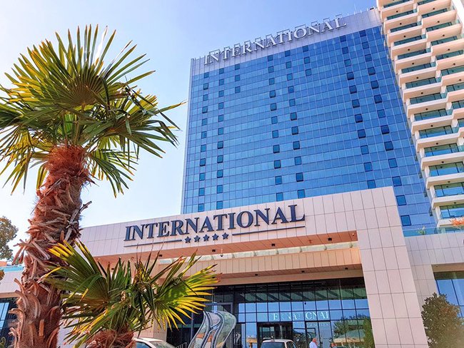 International Hotel Casino Tower Suites outside