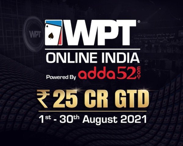 WPT Online India returns in August featuring a massive IN₹ 25 Crores in guaranteed prizes