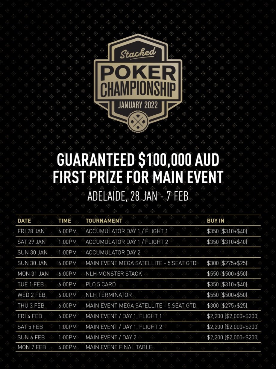 stacked poker sched
